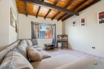 Downtown San Felipe Baja rental condo - living room couch